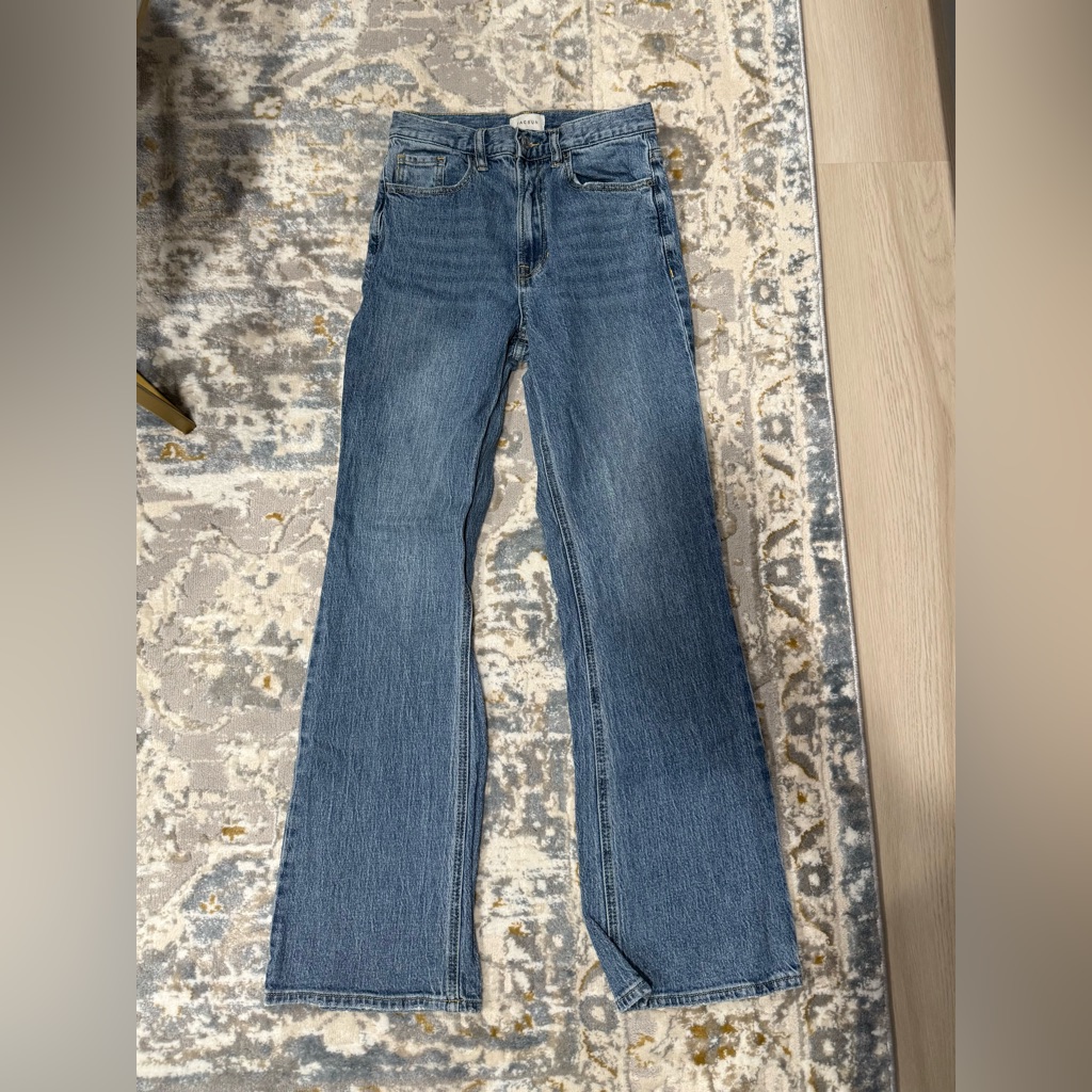Pacsun Stretch HighRise Bootcut Jeans In Medium Blue